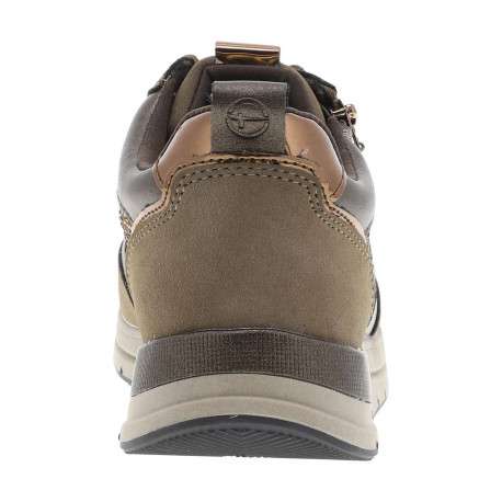 Baskets running bronze avec strass à lacets et semelle à talon plat - Image 6