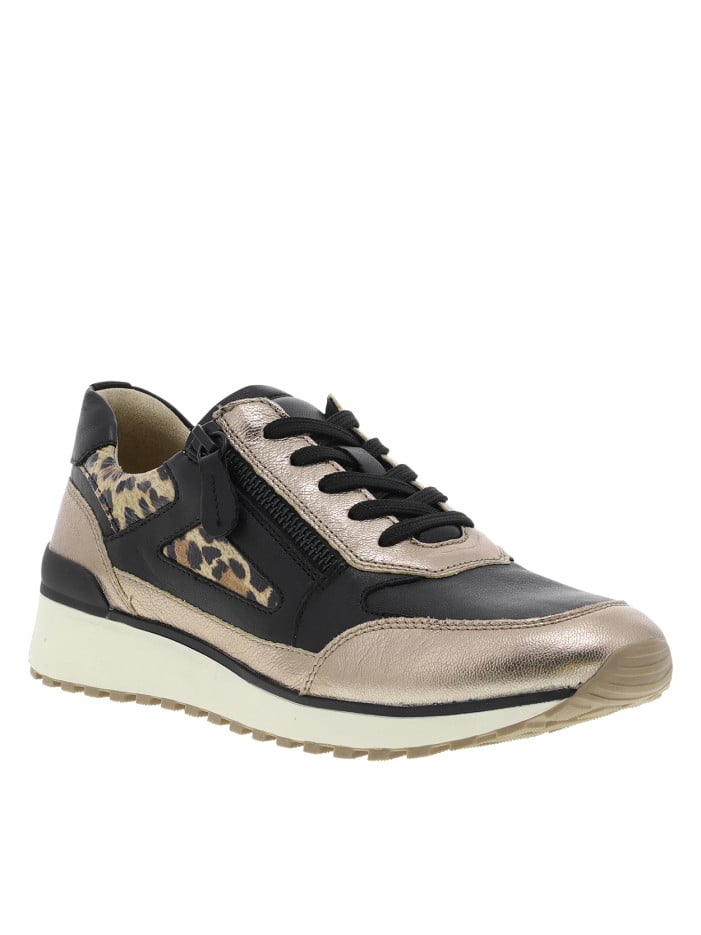 Baskets running en cuir...