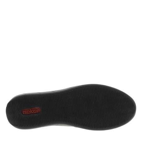 Sneakers en cuir noires fermées par des lacets plats et des zips latéraux - Image 5