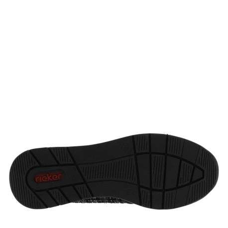 Baskets running noires avec semelle à talon plat et fils brillants incrustés - Image 5