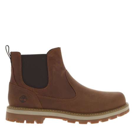 Boots camel pourvues de soufflets élastiqués et du logo de la marque - Image 2