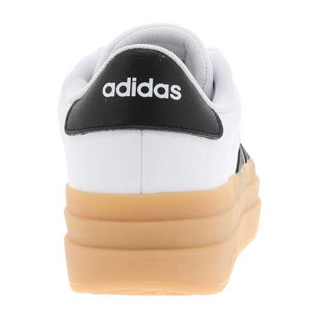 Tennis en cuir blanches avec semelle à talon plateau et lacets ronds - Image 6