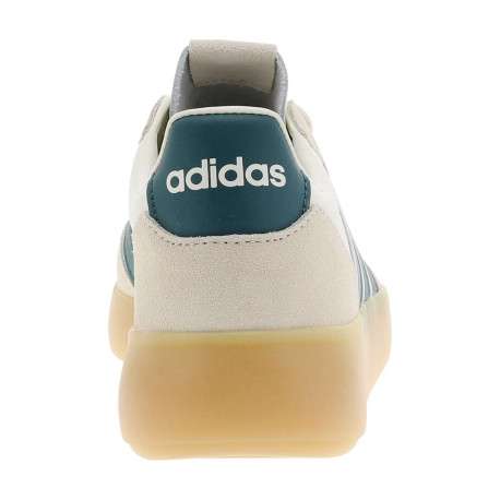 Tennis en cuir beiges avec semelle à talon plat légèrement translucide - Image 6