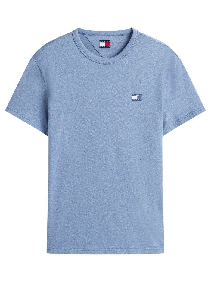 T-shirt en coton bleu uni...