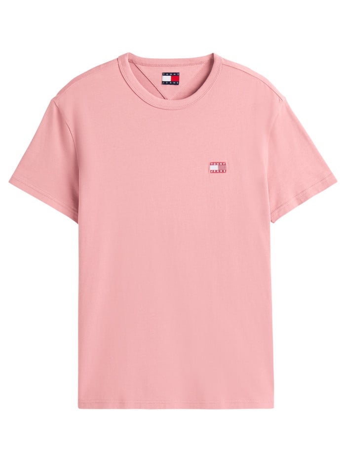 T-shirt en coton rose uni...