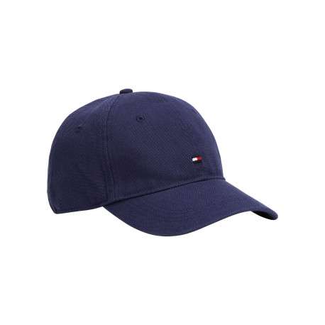Casquette strapback en coton bleue unie avec drapeau iconique brodé - Image 3