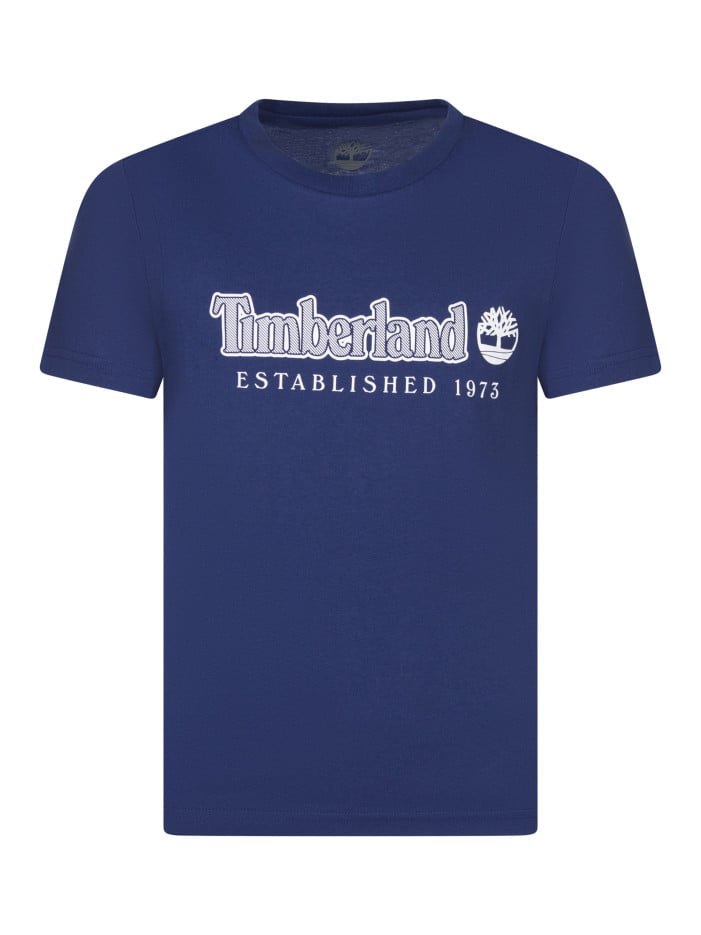 T-shirt en coton marine uni...