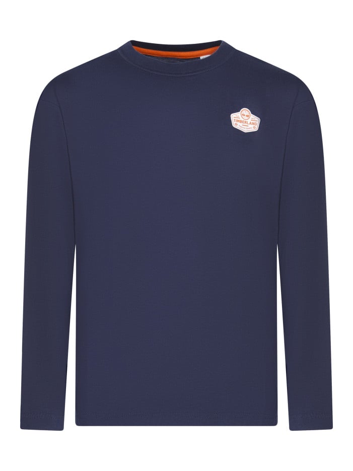 T-shirt en coton marine uni...