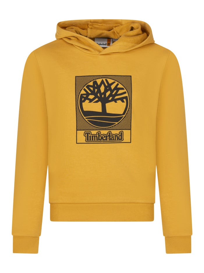 Sweat en coton mélangé ocre...