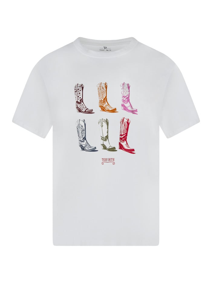 T-shirt en coton écru...