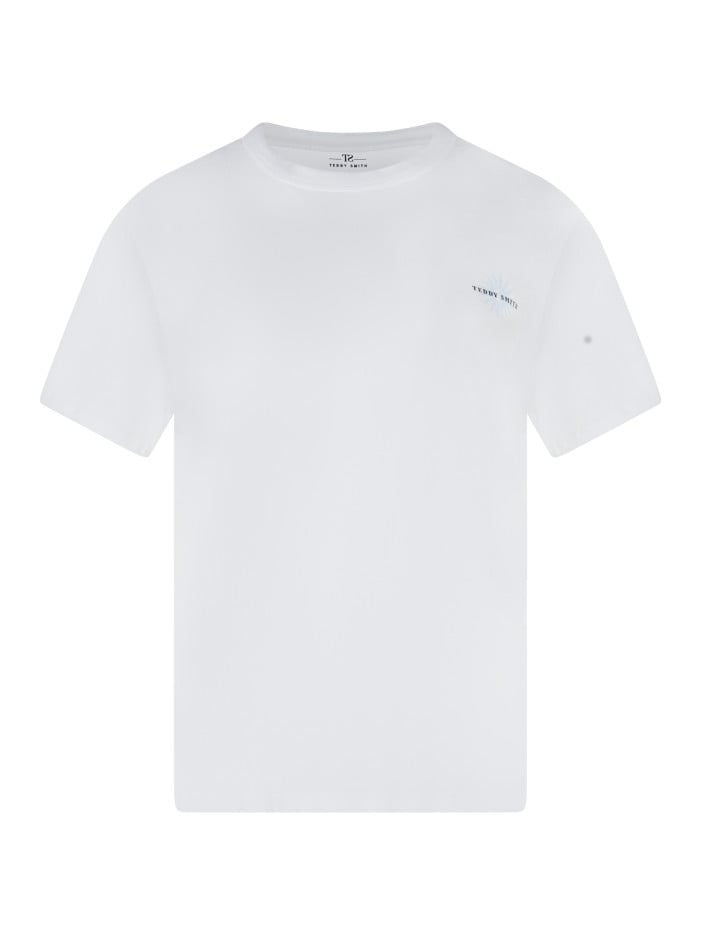 T-shirt en coton blanc...