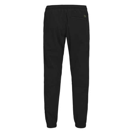 Pantalon Jogging Jpstkane Troy Cuffed en coton noir uni à coupe droite - Image 2