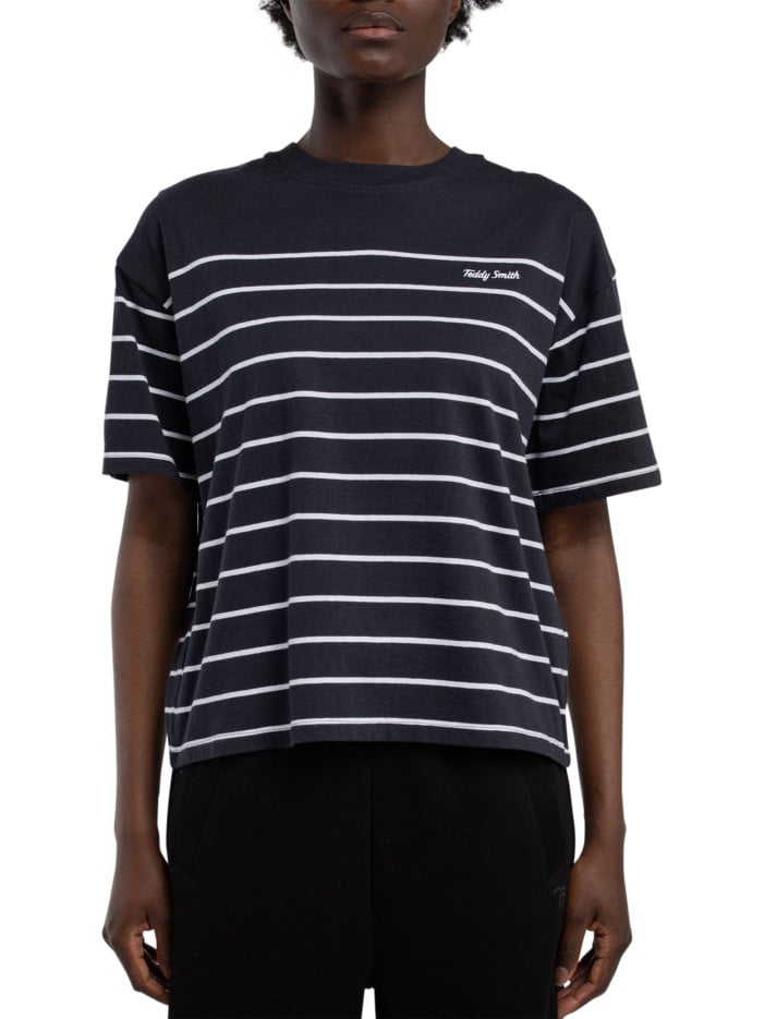 T-shirt en coton bleu...