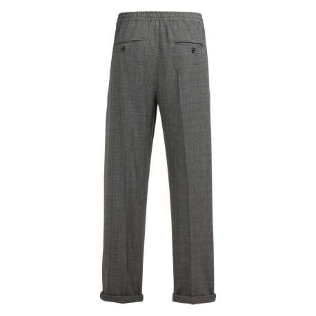 Pantalon chino gris anthracite à imprimé prince de galle et à coupe regular fit - Image 2