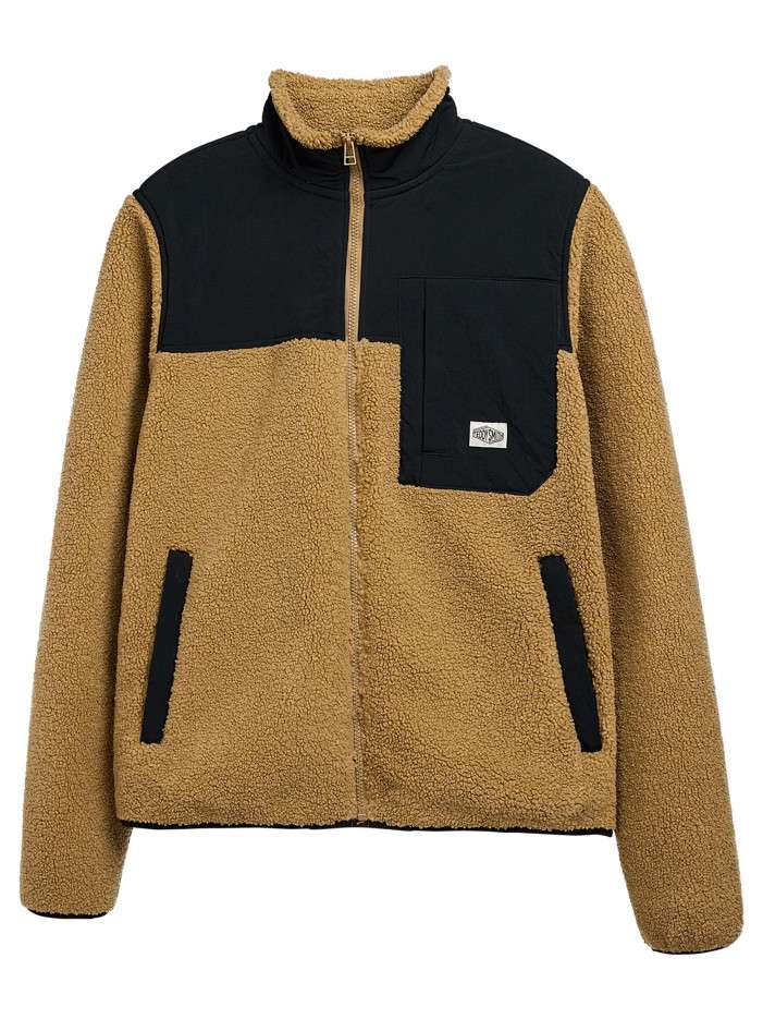Veste zippée camel...