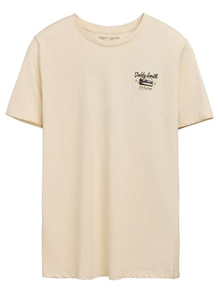 T-shirt en coton beige...