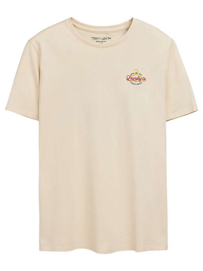 T-shirt en coton beige...
