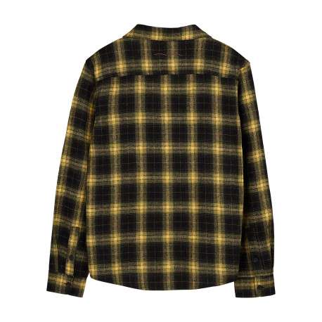 Chemise en coton jaune à carreaux avec une coupe regular fit - Image 2
