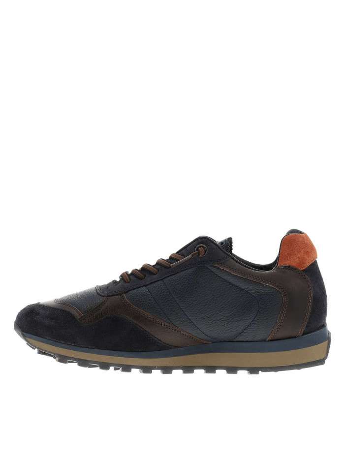 Baskets running en cuir...