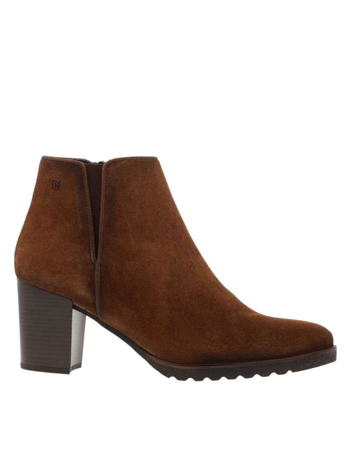 Boots en cuir brunes avec...