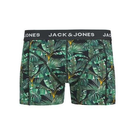 Lot de 2 boxers classiques noirs et verts avec un imprimé floral - Image 2