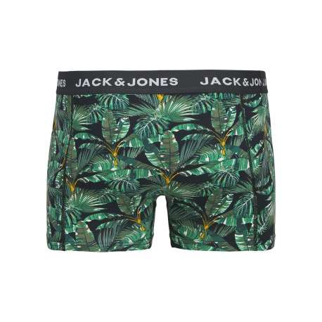 Lot de 2 boxers classiques noirs et verts avec un imprimé floral - Image 3