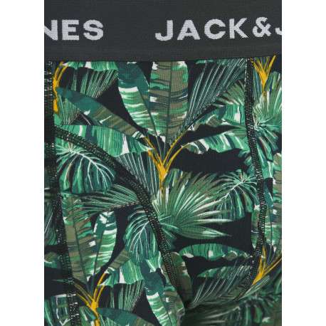 Lot de 2 boxers classiques noirs et verts avec un imprimé floral - Image 4