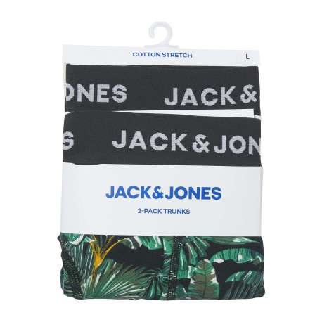 Lot de 2 boxers classiques noirs et verts avec un imprimé floral - Image 6