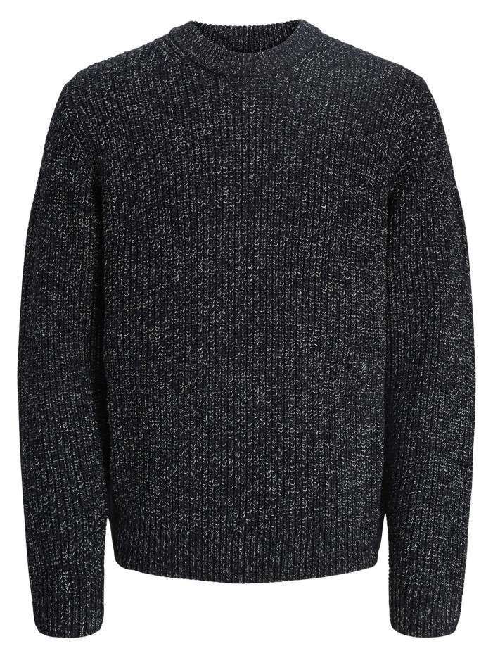 Pull bleu marine en maille...