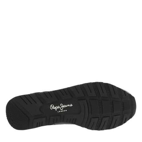Baskets running en cuir noires avec semelle à talon plat et lacets - Image 5