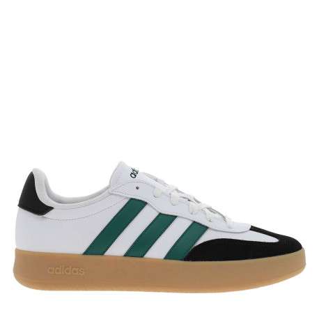 Tennis en cuir blanches avec semelle à talon plat et à lacets - Image 2