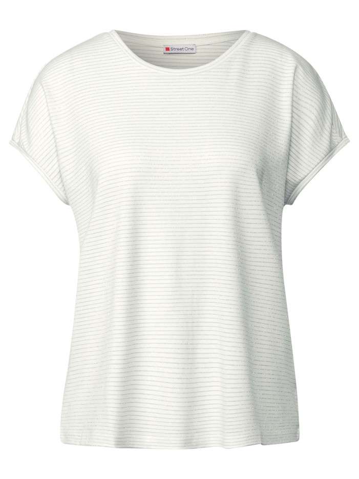 T-shirt écru uni avec une...