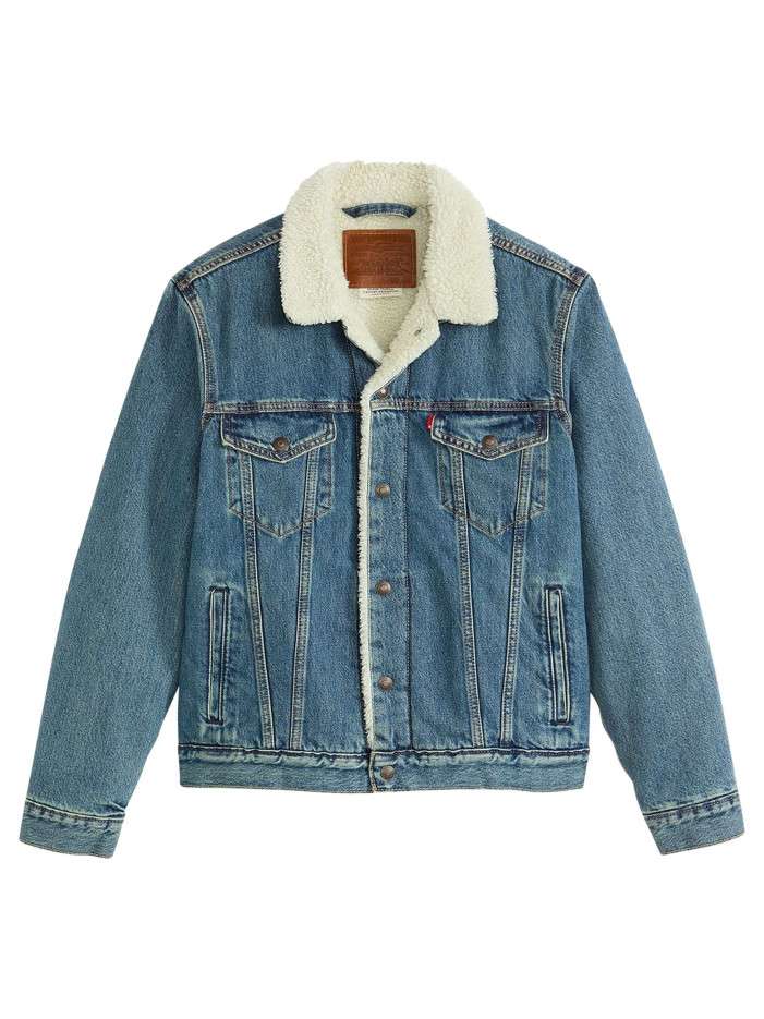 Veste en jean bleue en...