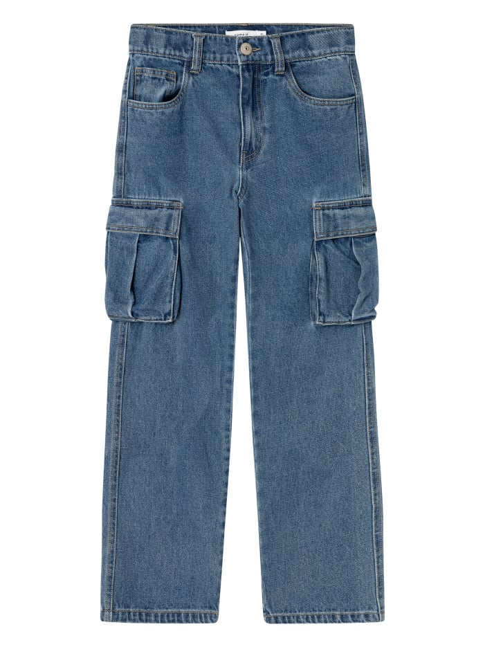 Jean en coton bleu avec une...