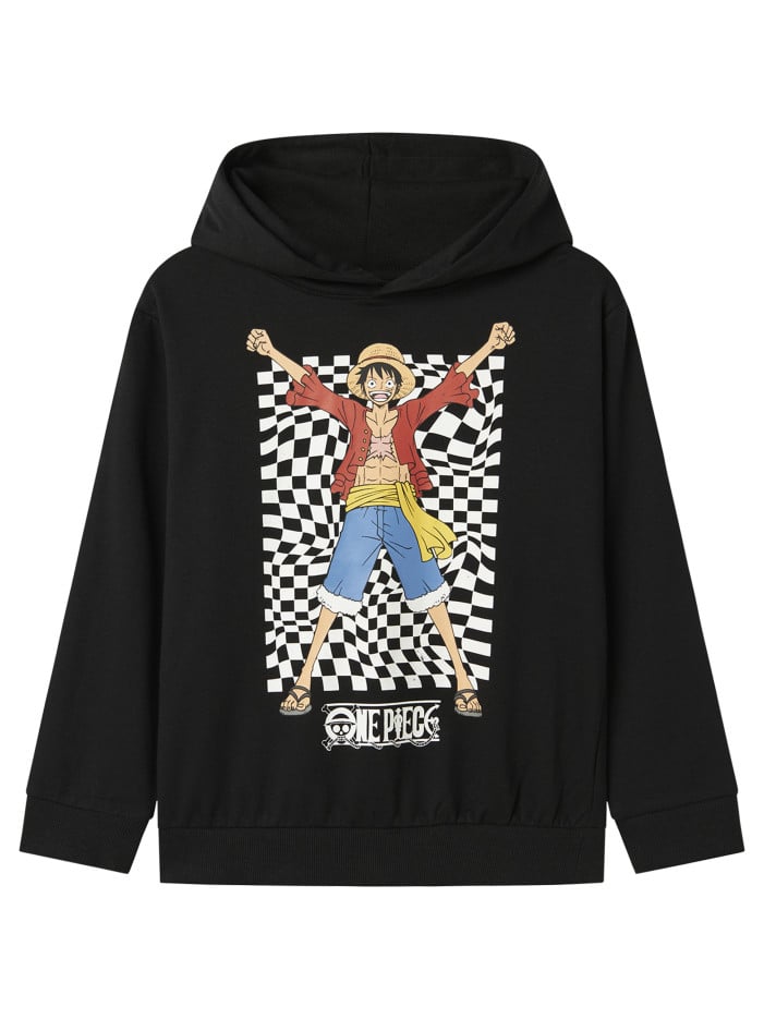 Sweat noir imprimé avec un...