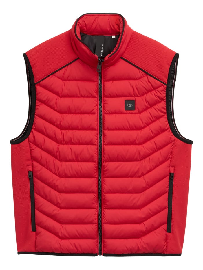 Doudoune rouge sans manches...