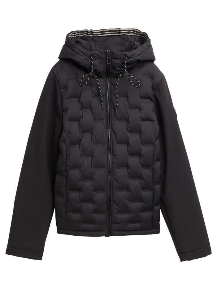 Blouson noir uni avec un...