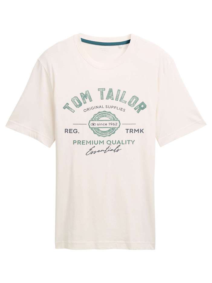 T-shirt en coton blanc avec...