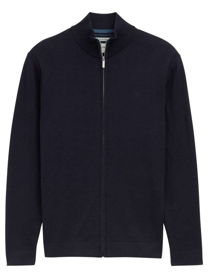 Gilet en coton marine uni...