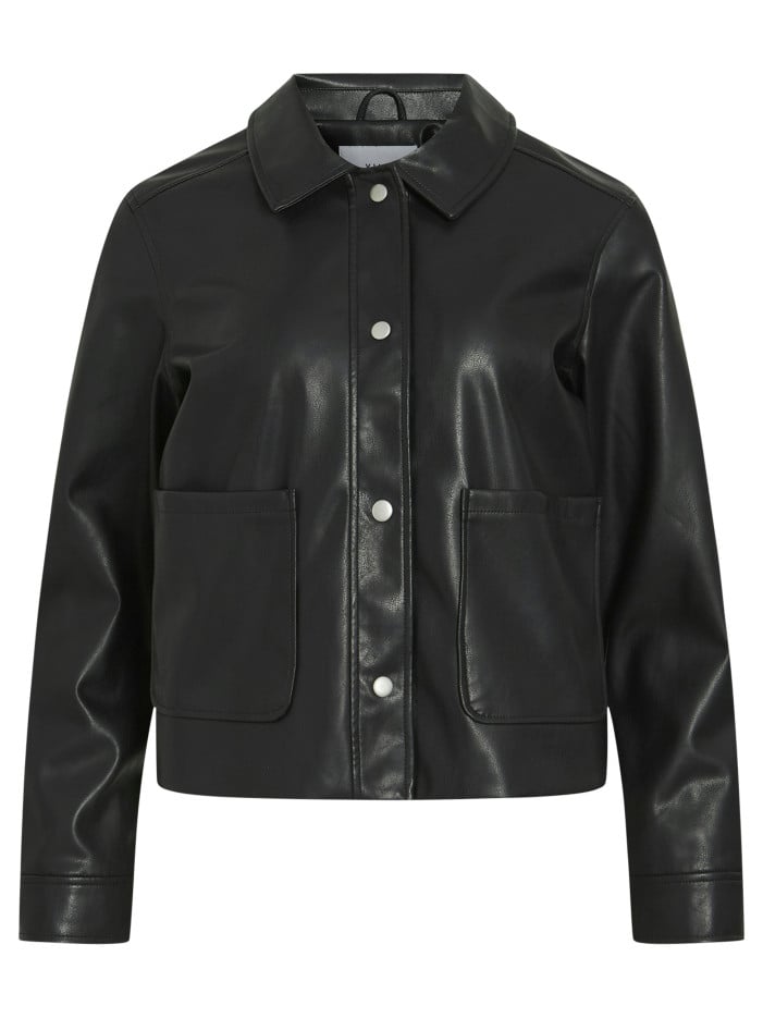 Blouson noir uni avec une...