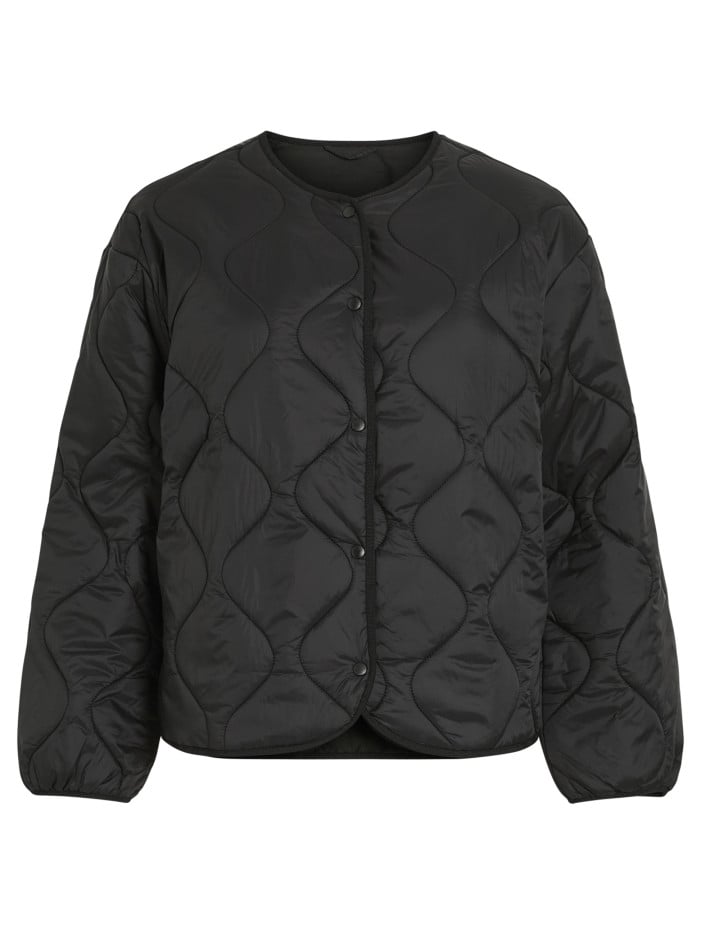 Doudoune noire unie avec...