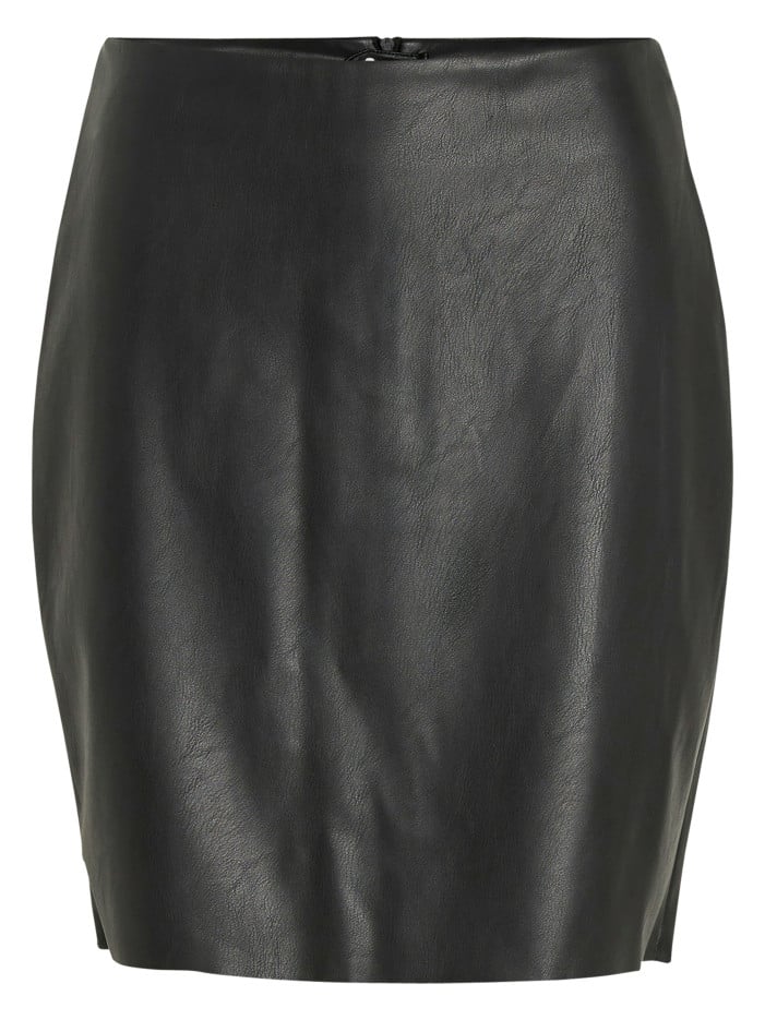 Jupe courte noire unie avec...