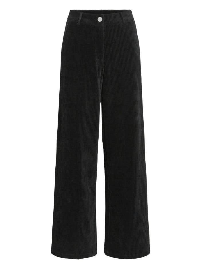Pantalon chino noir uni...