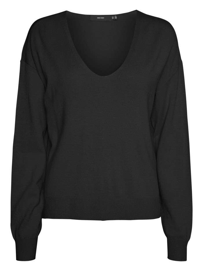 Pull noir uni avec une...