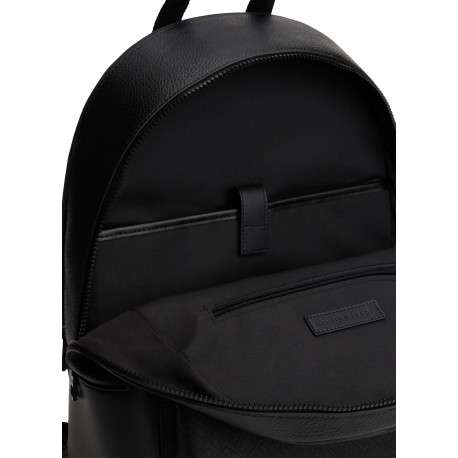 Sac à dos noir avec sangles réglables et fermetures à glissières - Image 4