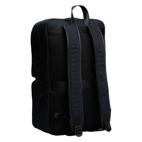 Sac à dos noir avec multiples rangements et fermetures à glissières - Image 4