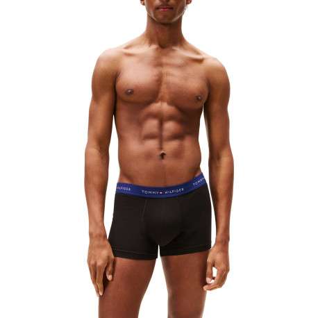 Lot de 3 boxers classiques en coton noirs avec taille élastiquée - Image 3