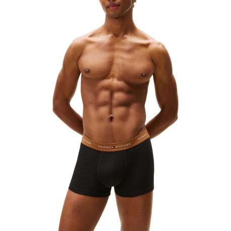 Lot de 3 boxers classiques en coton noirs avec taille élastiquée - Image 3