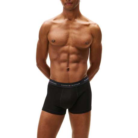 Lot de 3 boxers classiques en coton multicolores avec taille élastiquée - Image 2