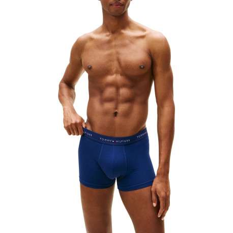 Lot de 3 boxers classiques en coton multicolores avec taille élastiquée - Image 3